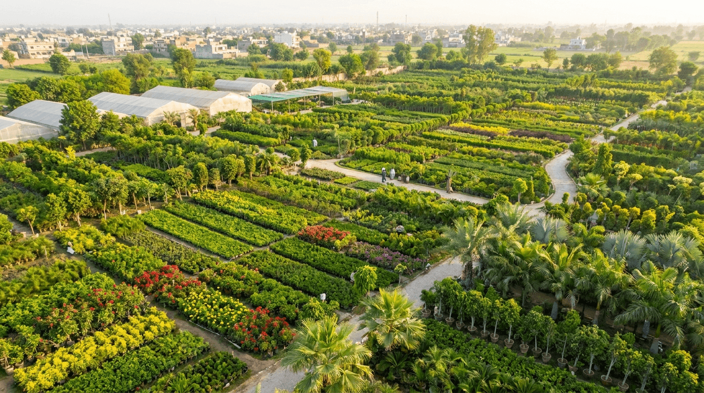 Pattoki nursery supplying wholesale plants